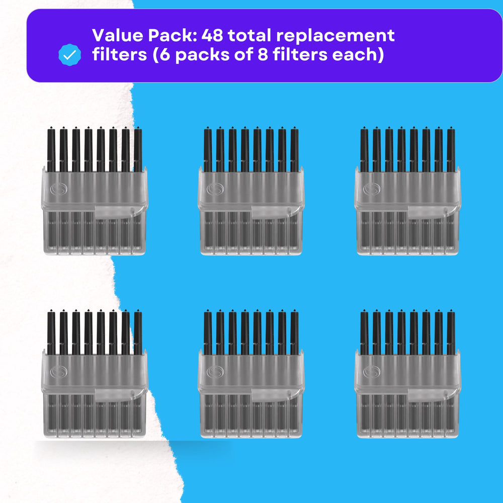 Clarity Audiology pack de seis blister con 8 filtros cada uno para ahorro y reposición