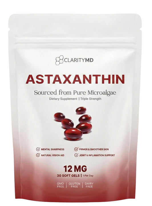 ClarityMD envase frontal mostrando 30 softgels y claridad del producto