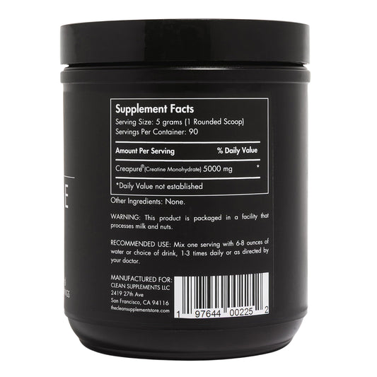 CLEAN cucharada de creatina Creapure® lista para servir y dosificar fácil