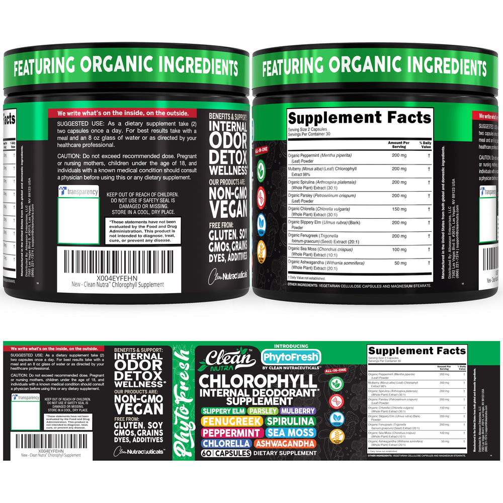Clean Nutraceuticals polvo de chlorella y spirulina mostrando pureza