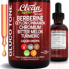Clean Nutraceuticals botella frontal mostrando fórmula líquida y beneficios