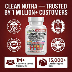 Clean Nutra caja abierta con cápsulas para visualización del contenido