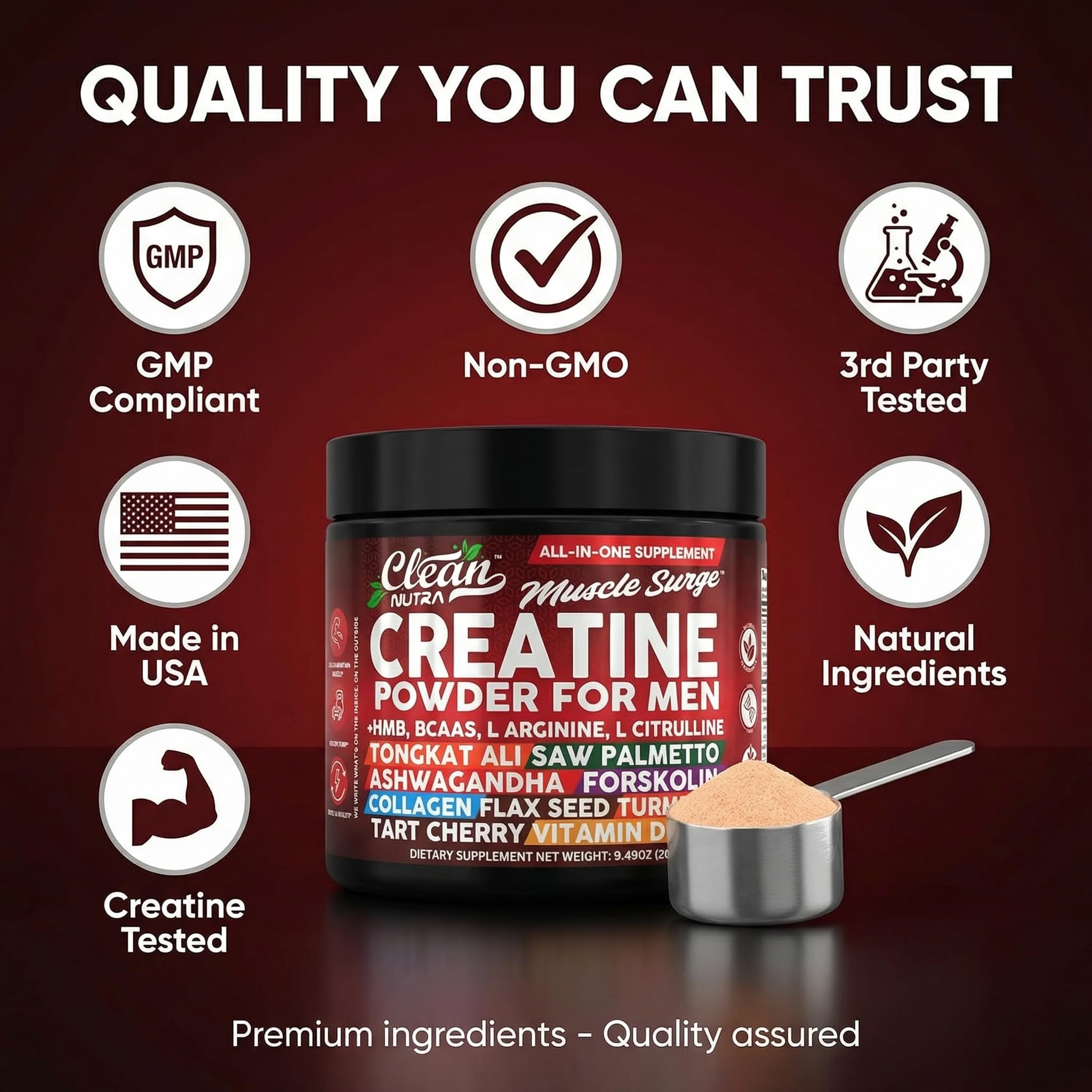 Clean Nutraceuticals polvo de colágeno y aminoácidos para recuperación