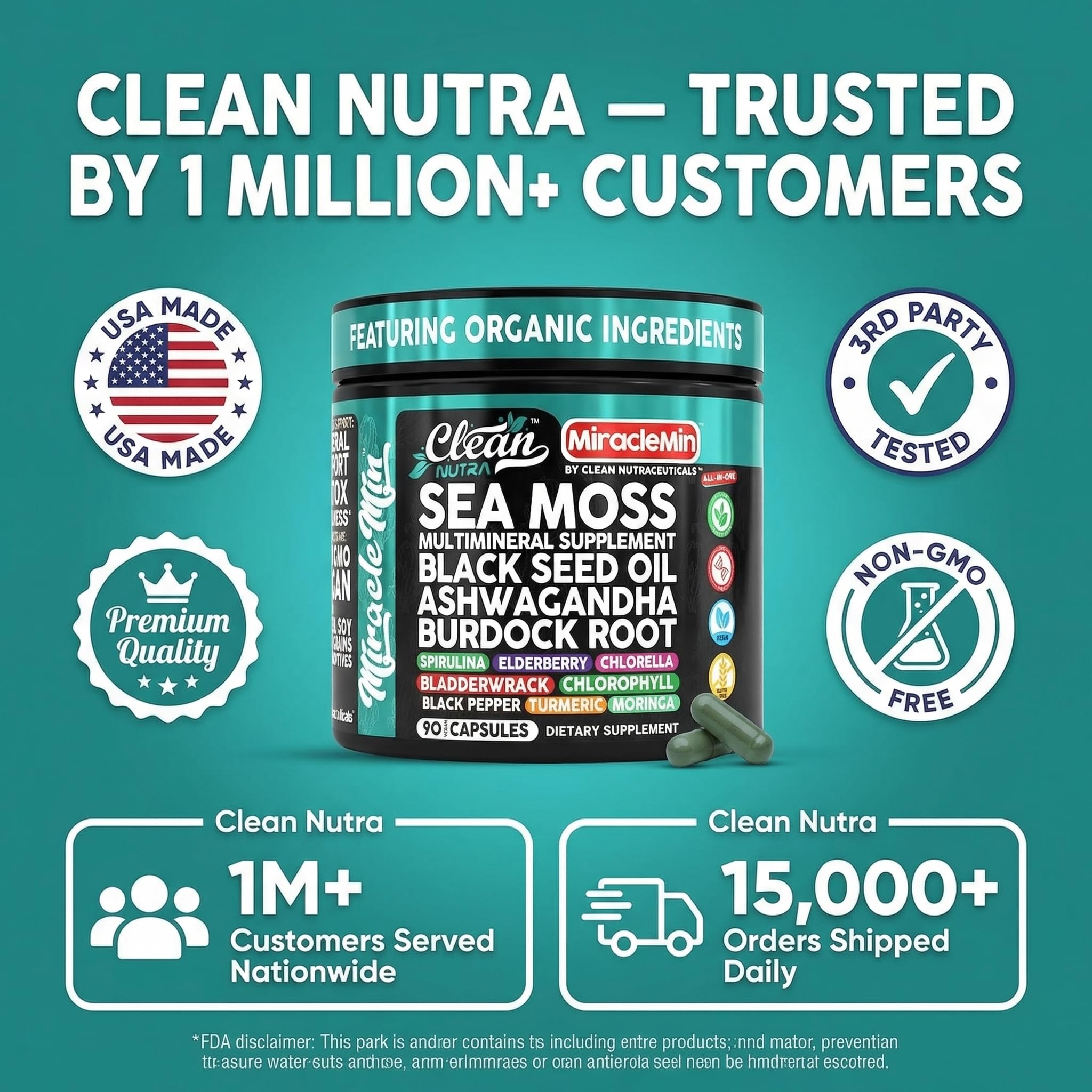 Clean Nutraceuticals detalle de ashwagandha y moringa que destaca adaptógenos vegetales