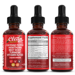Clean Nutraceuticals etiqueta informativa legible con ingredientes clave
