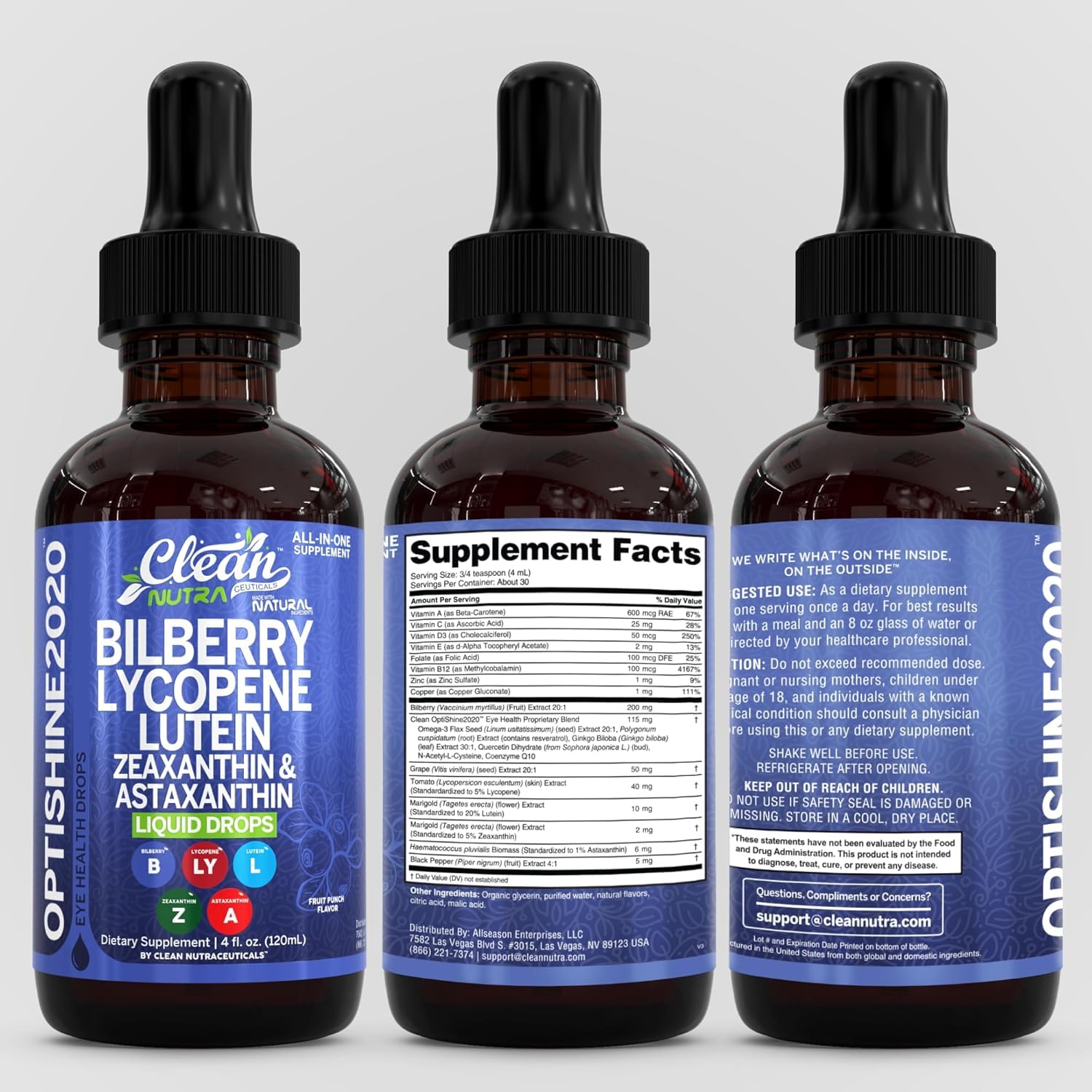 Clean Nutra etiqueta con ingredientes destacando pureza y trazabilidad