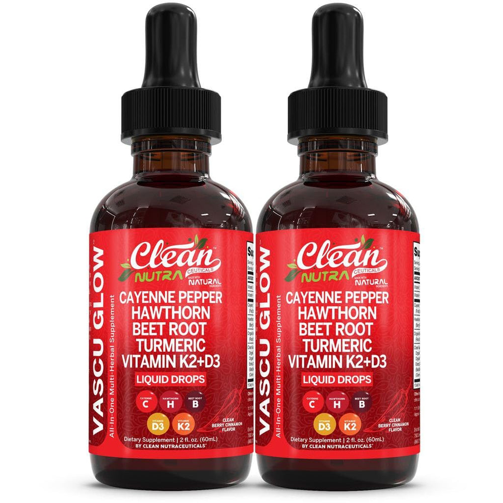 Clean Nutraceuticals frasco frontal mostrando la etiqueta y beneficios visibles