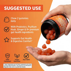 Clean Nutraceuticals gomitas en mano para comparar tamaño y dosificación