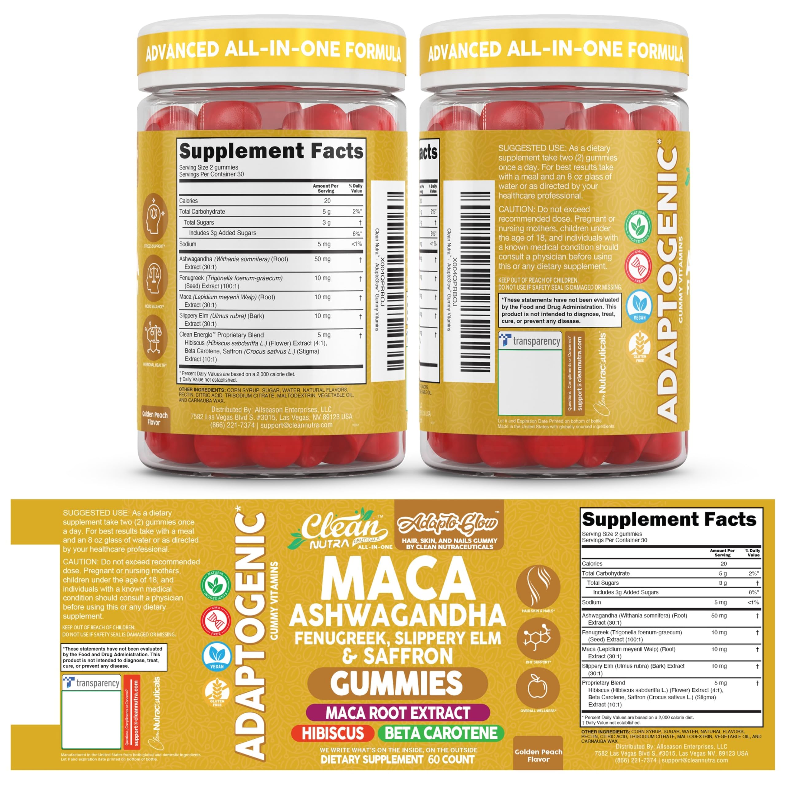 Clean Nutraceuticals imagen estilo vida natural con gomitas y ambiente relajante