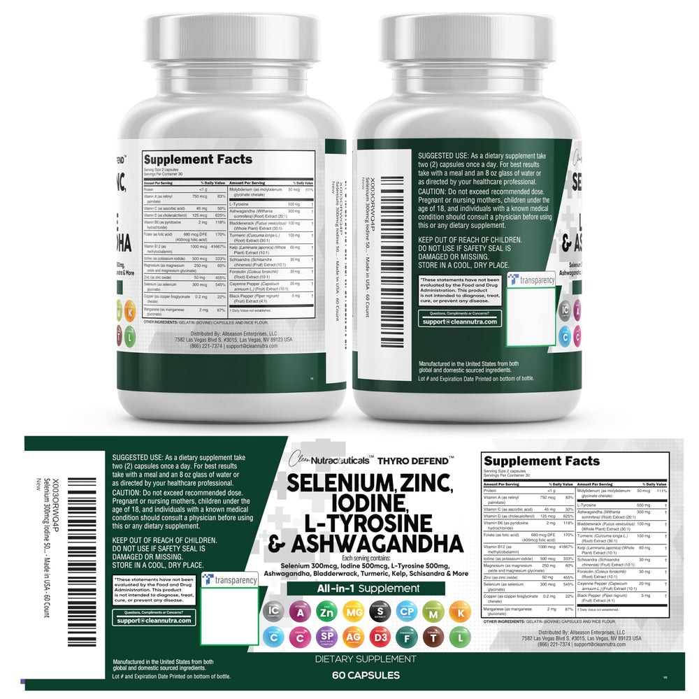 Clean Nutraceuticals ingredientes naturales kelp y cúrcuma mostrando origen botánico