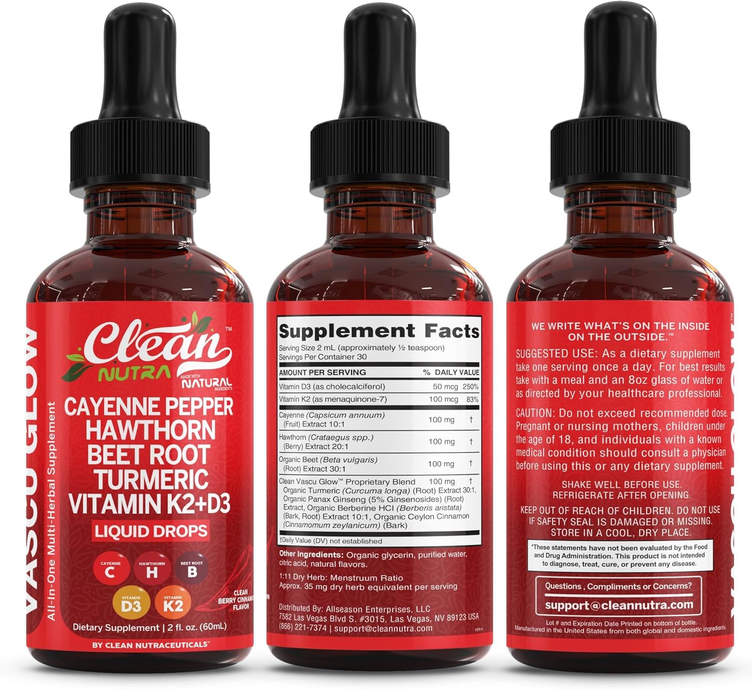 Clean Nutraceuticals disposición de extractos orgánicos y polvos, muestra calidad de ingredientes