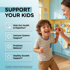 Close-up gominola Clean Nutraceuticals, textura suave y atractivo para niños