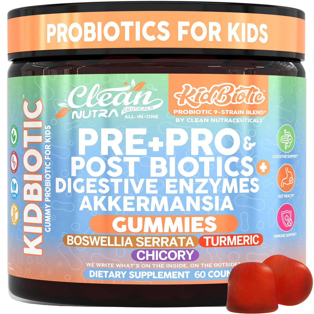 Clean Nutraceuticals frasco frontal, muestra presentación clara y beneficios