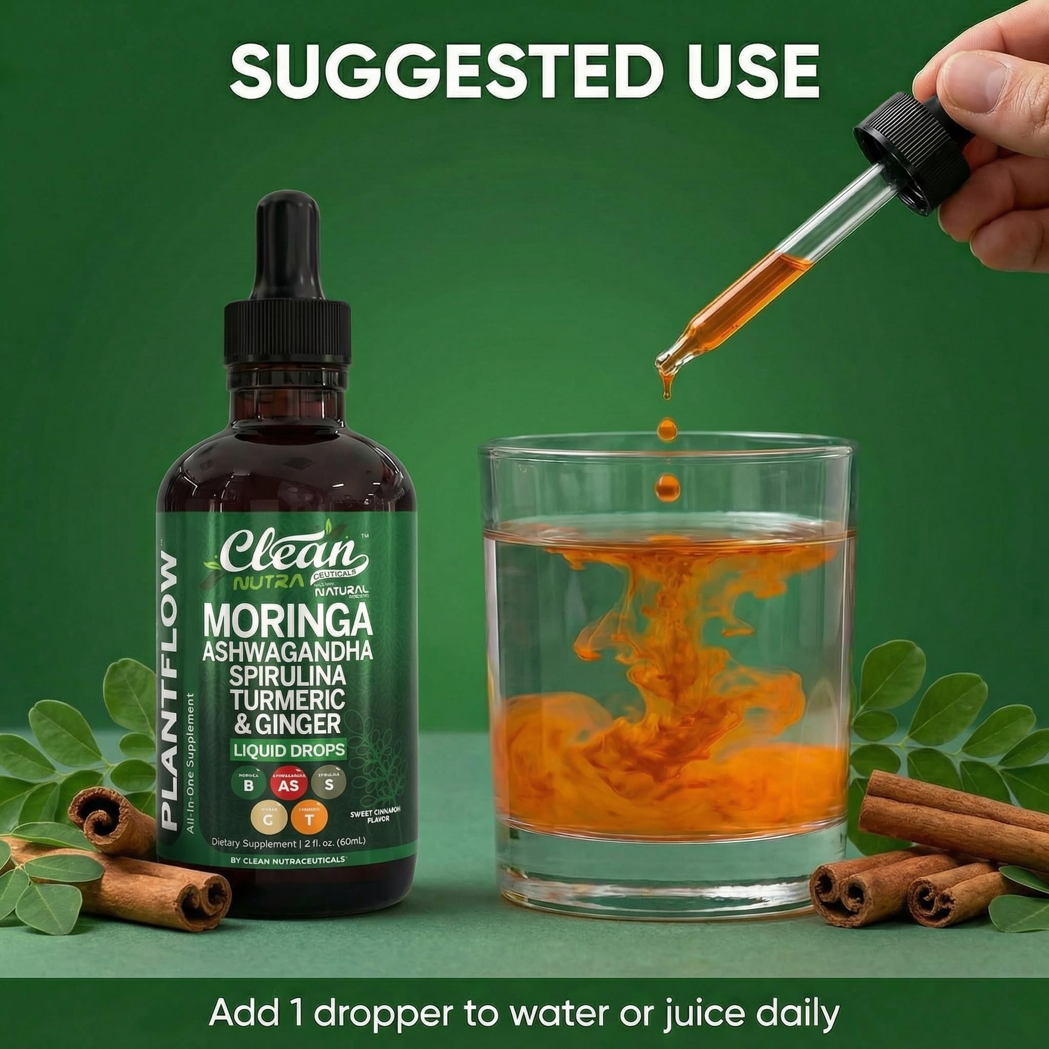 Clean Nutraceuticals junto a moneda para comparar tamaño y portabilidad