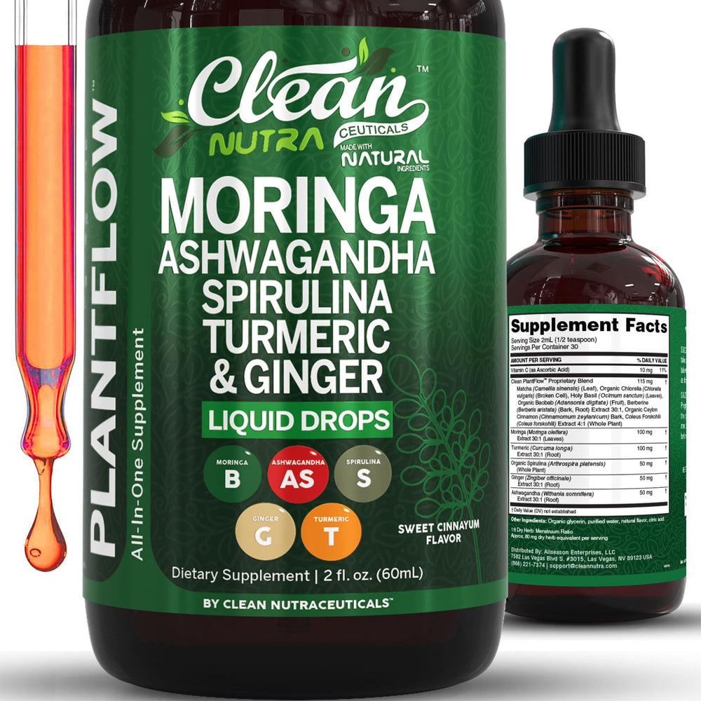 Clean Nutraceuticals frasco frontal mostrando etiqueta y beneficios