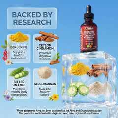 Clean Nutraceuticals gotas y textura en cuenco, fácil dosificación