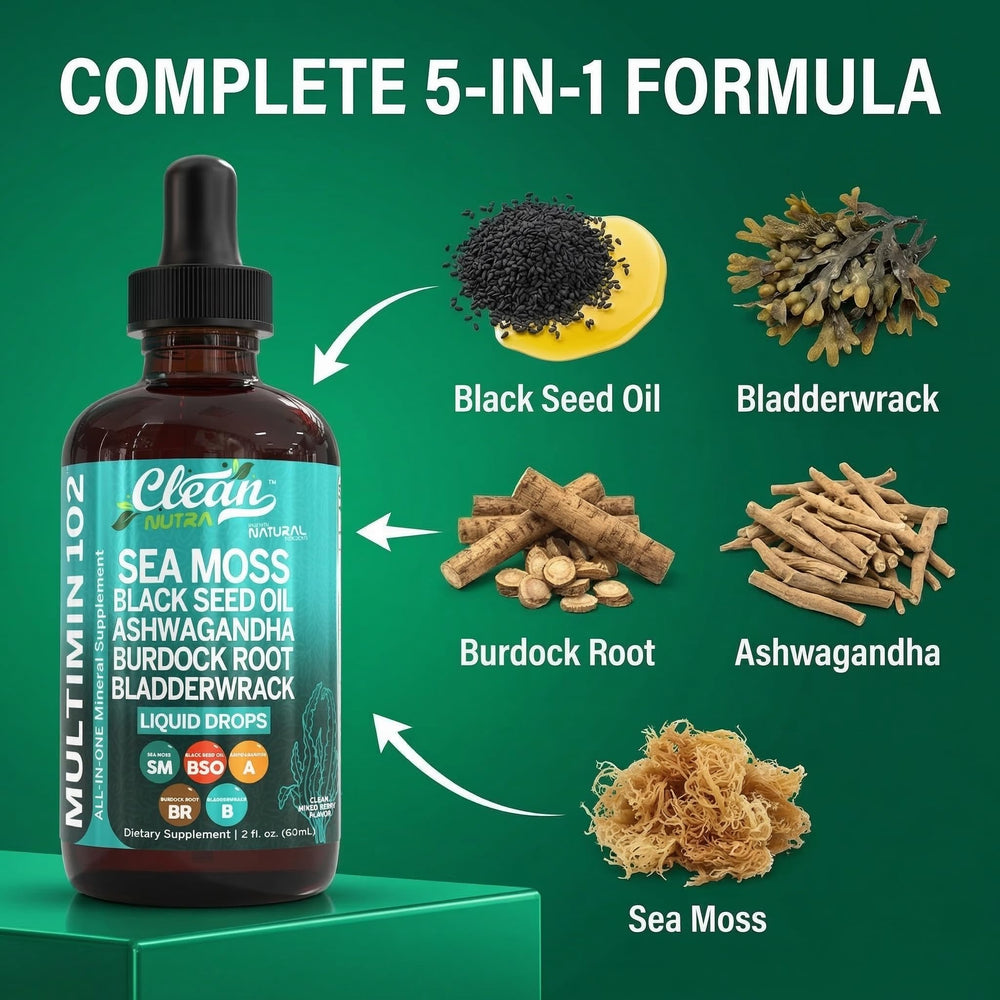 Clean Nutraceuticals gotas en cuchara mostrando textura y fácil mezcla
