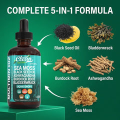 Clean Nutraceuticals gotas en cuchara mostrando textura y fácil mezcla