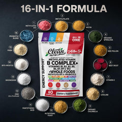 Clean Nutraceuticals frasco en mano para comparar tamaño y dosis diaria