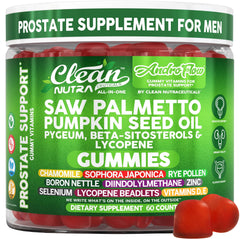 Clean Nutraceuticals: frente del empaque mostrando nombre y beneficio prostático