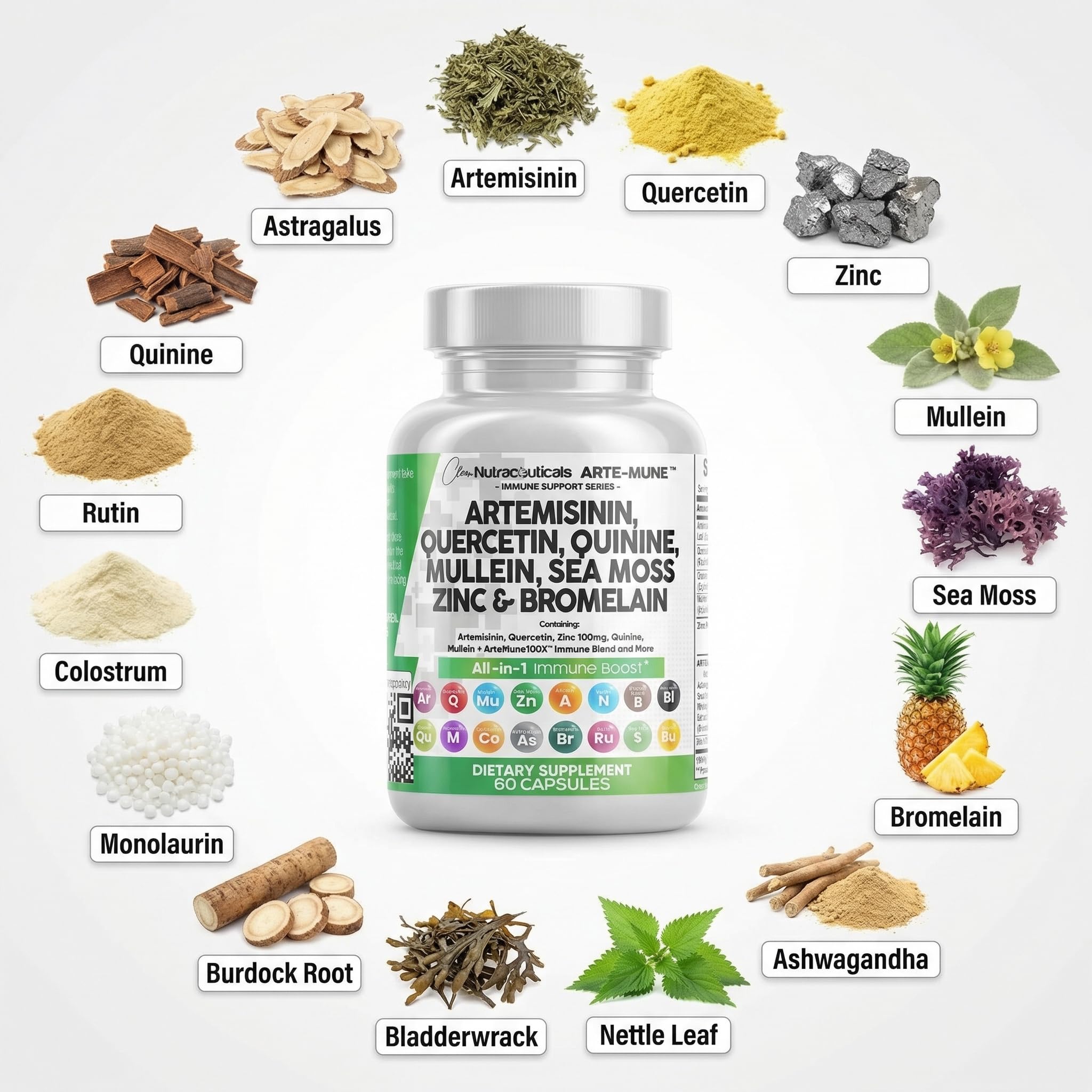Clean Nutraceuticals cápsula abierta y polvo para mostrar textura interna