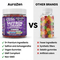 Clean Nutraceuticals tarro AuraZen abierto mostrando cantidad y presentación interior