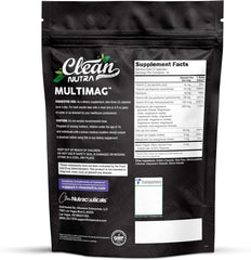 Clean Nutraceuticals bolsa abierta con 120 cápsulas resaltando almacenamiento seguro
