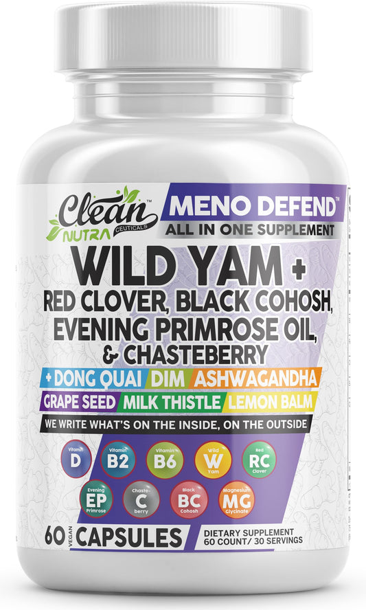 Clean Nutraceuticals caja frontal mostrando etiqueta y beneficios