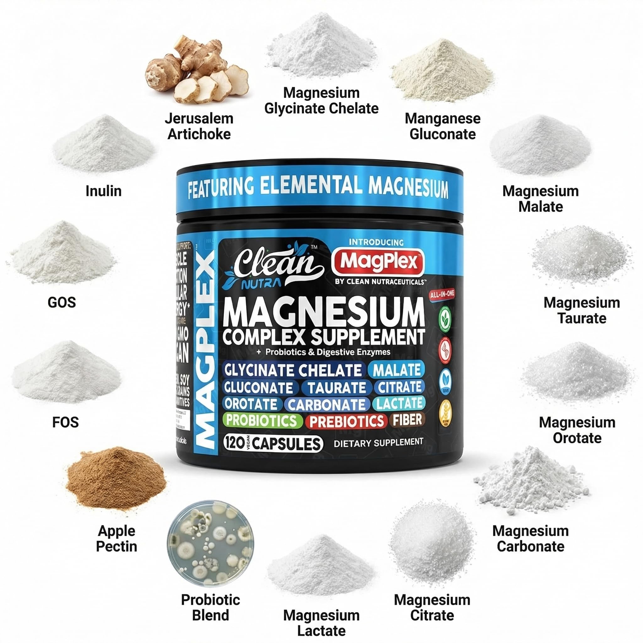 Clean Nutraceuticals cápsula abierta mostrando contenido y pureza