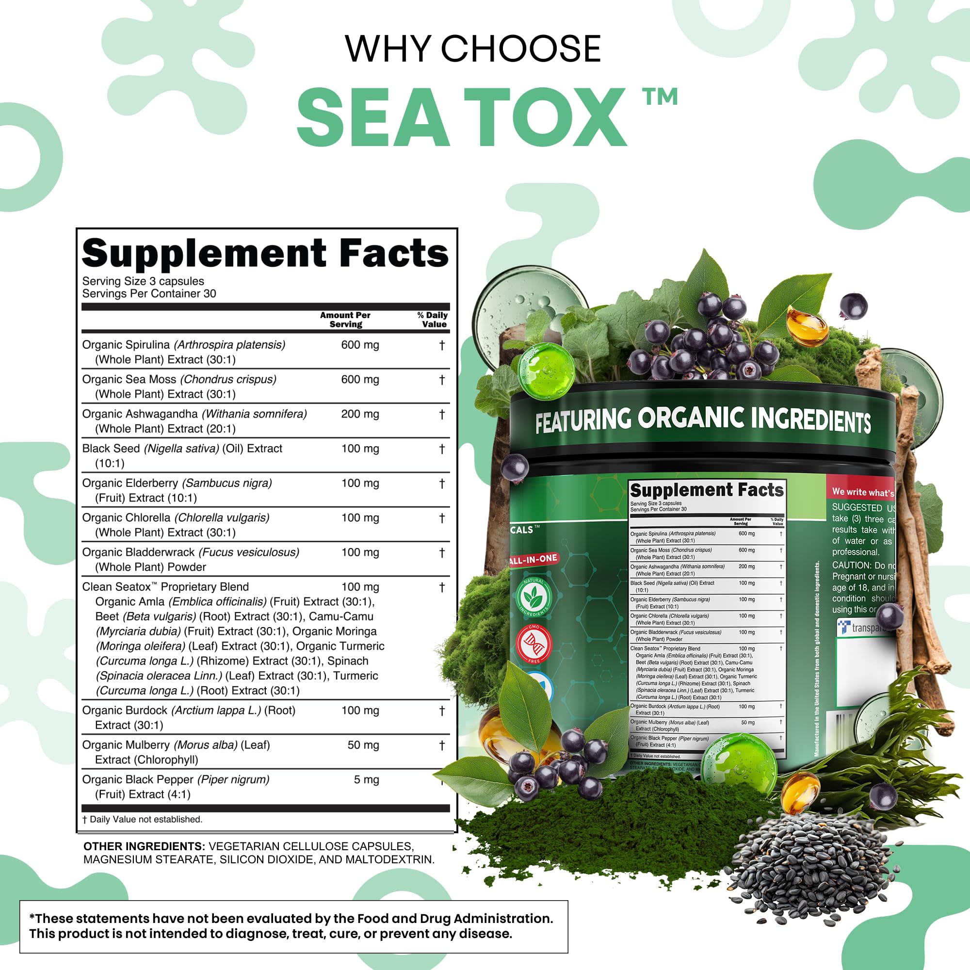 Clean Nutraceuticals cápsula junto a moneda para comparar tamaño práctico