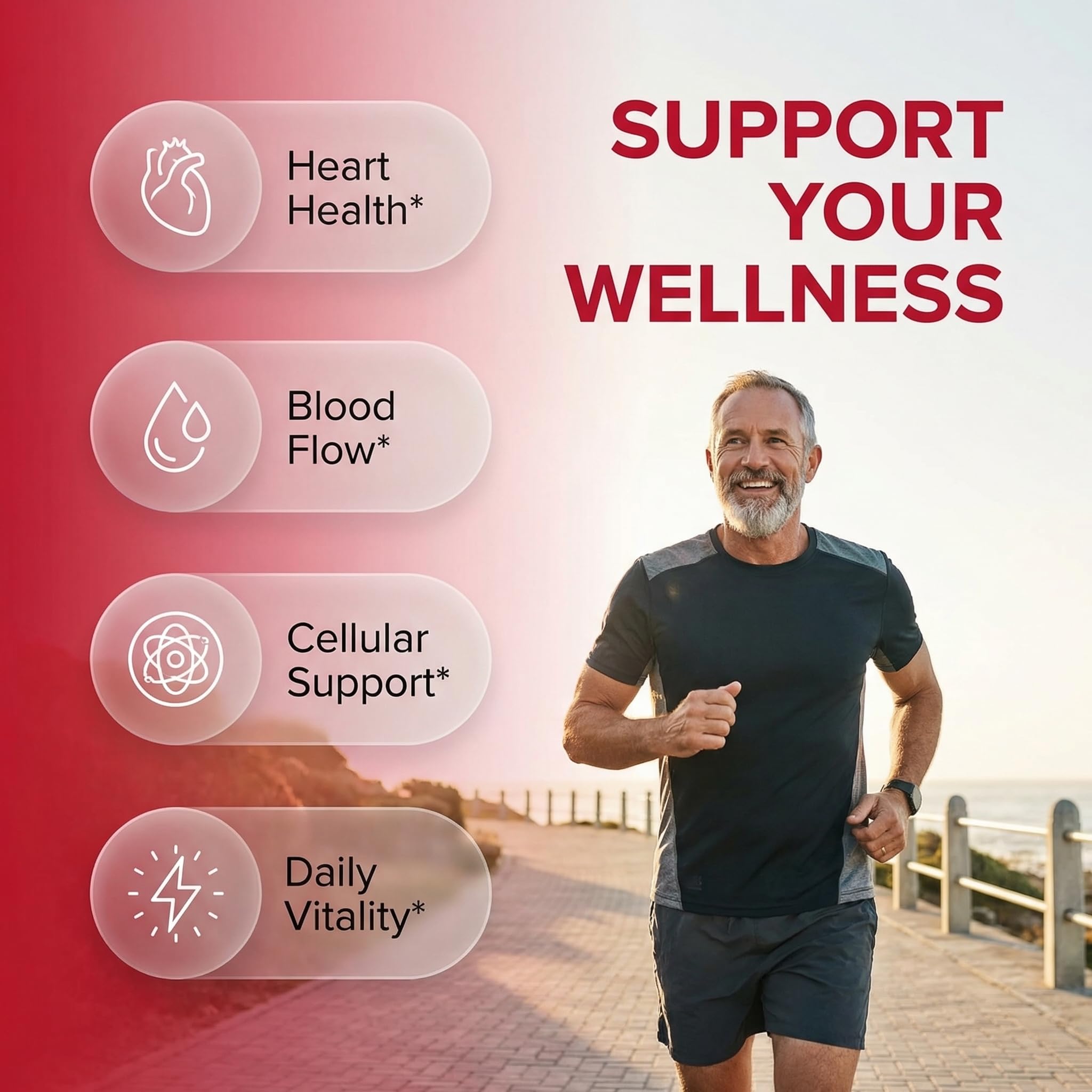 Clean Nutraceuticals cápsulas CardioGuard sostenidas en mano para dosificación simple