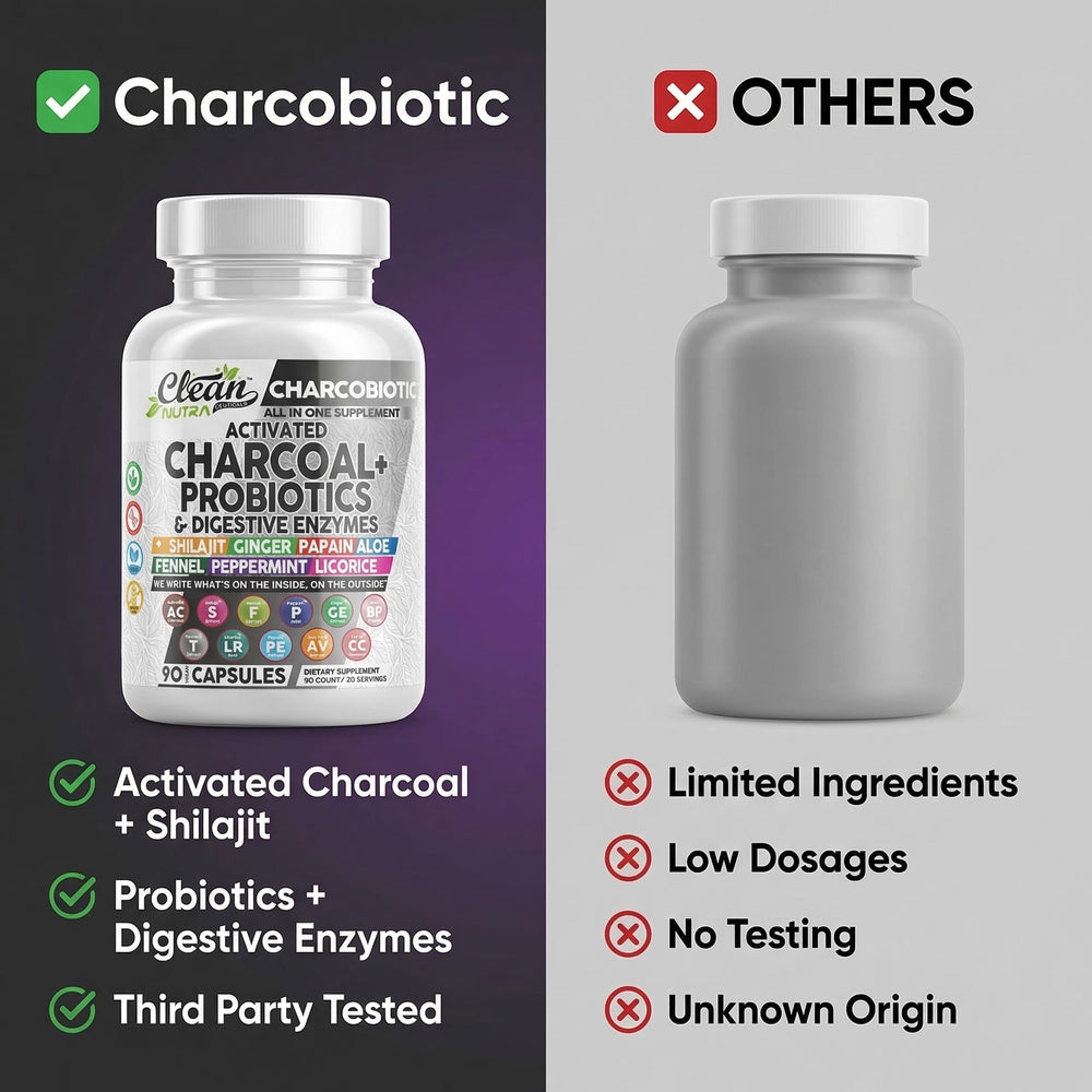Extractos botánicos CharcoBiotic hinojo regaliz aloe vera reconocibles