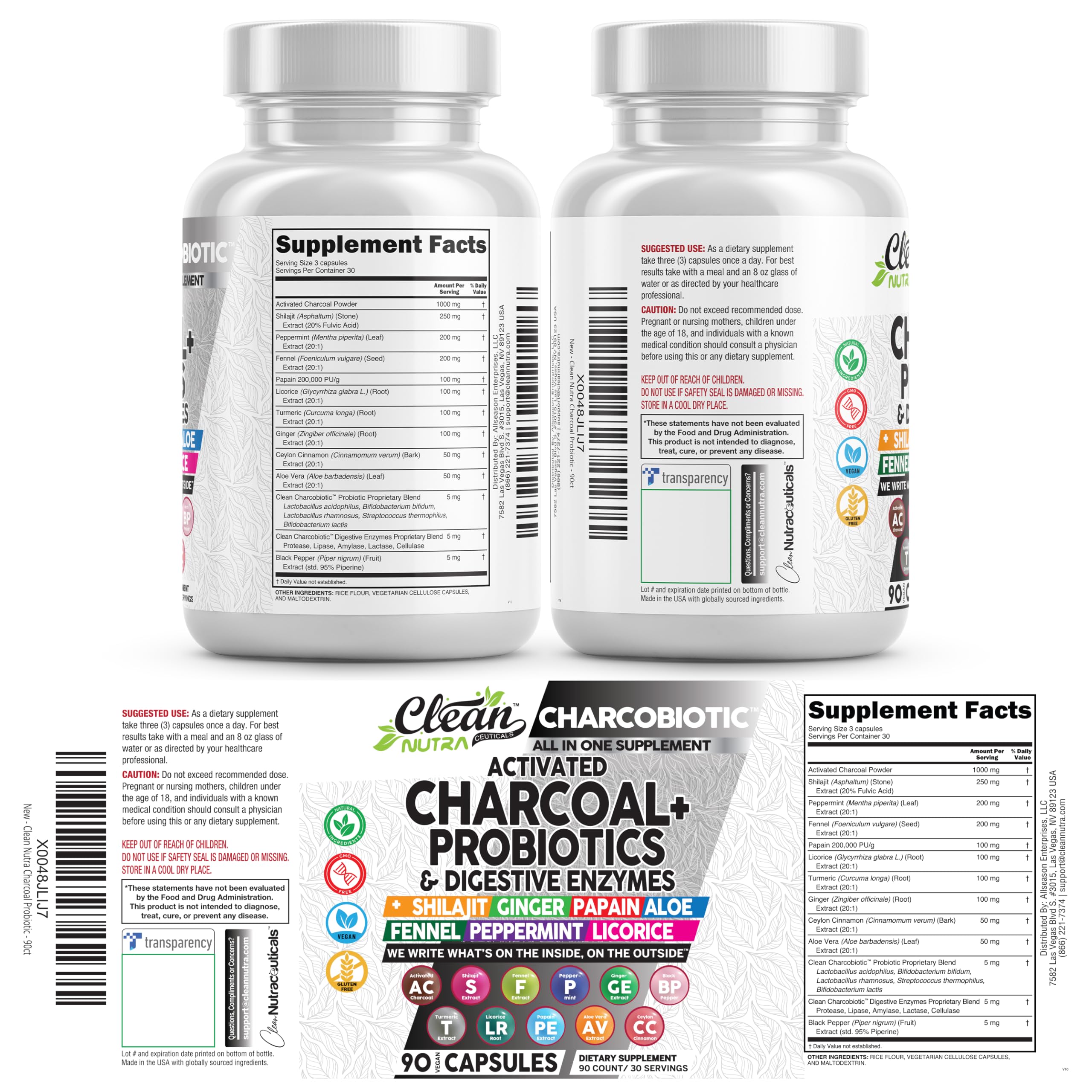 Escena lifestyle CharcoBiotic en cocina promoviendo bienestar digestivo
