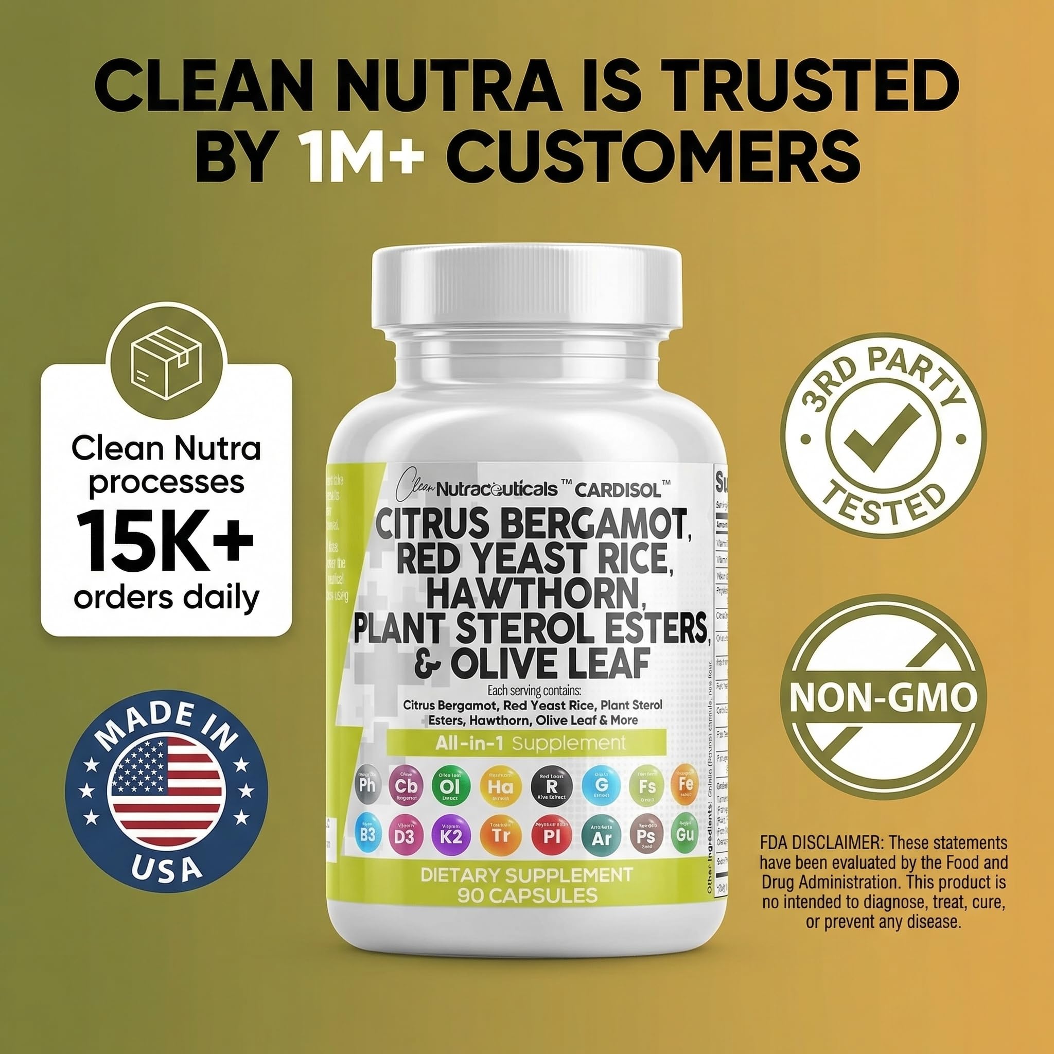 Clean Nutraceuticals comparación de tamaño con objeto cotidiano para escala
