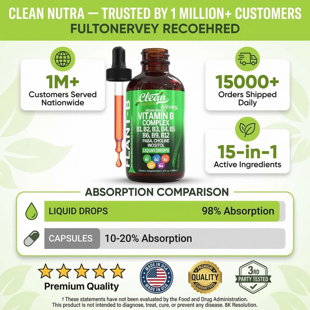 Clean Nutraceuticals botella junto a una moneda para mostrar escala y tamaño