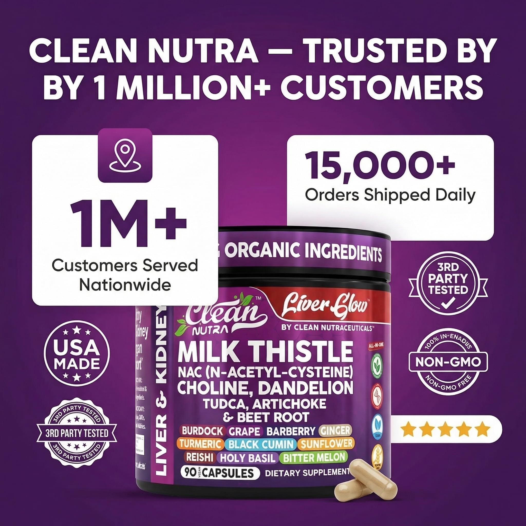 Clean Nutraceuticals detalle de cápsula vegana sin colorantes artificiales