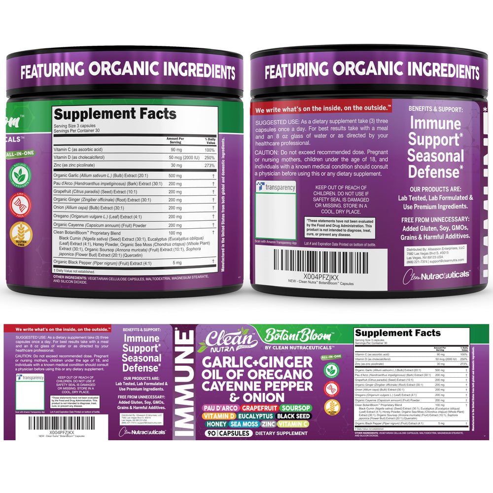 Clean Nutraceuticals embalaje ecológico detallado para sostenibilidad y almacenamiento