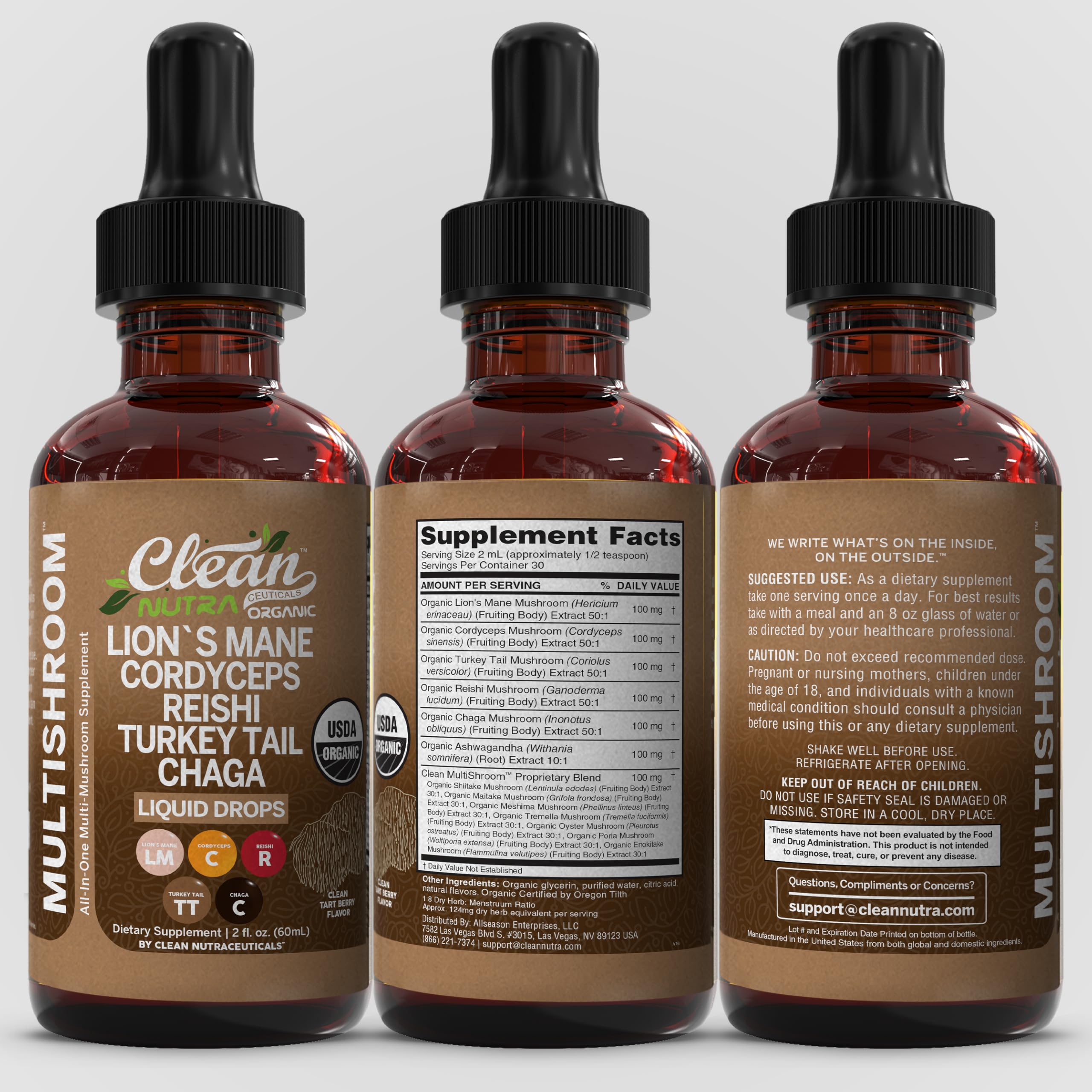 Clean Nutraceuticals botella junto a un desayuno, integración en rutina diaria