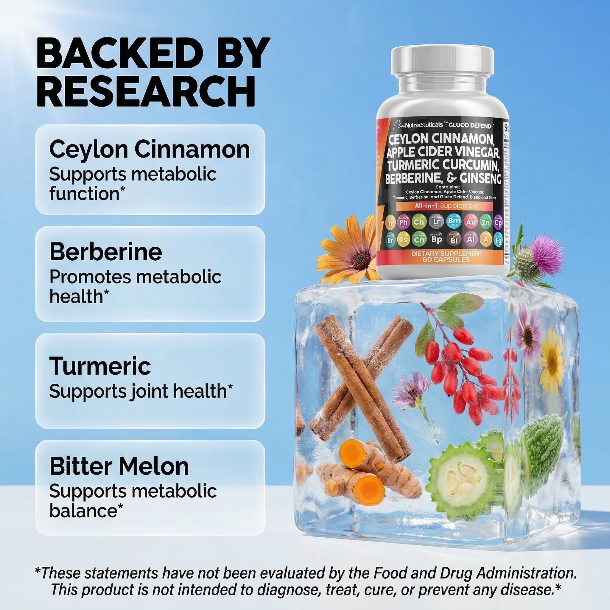 Clean Nutraceuticals etiqueta con lista de ingredientes clara para transparencia