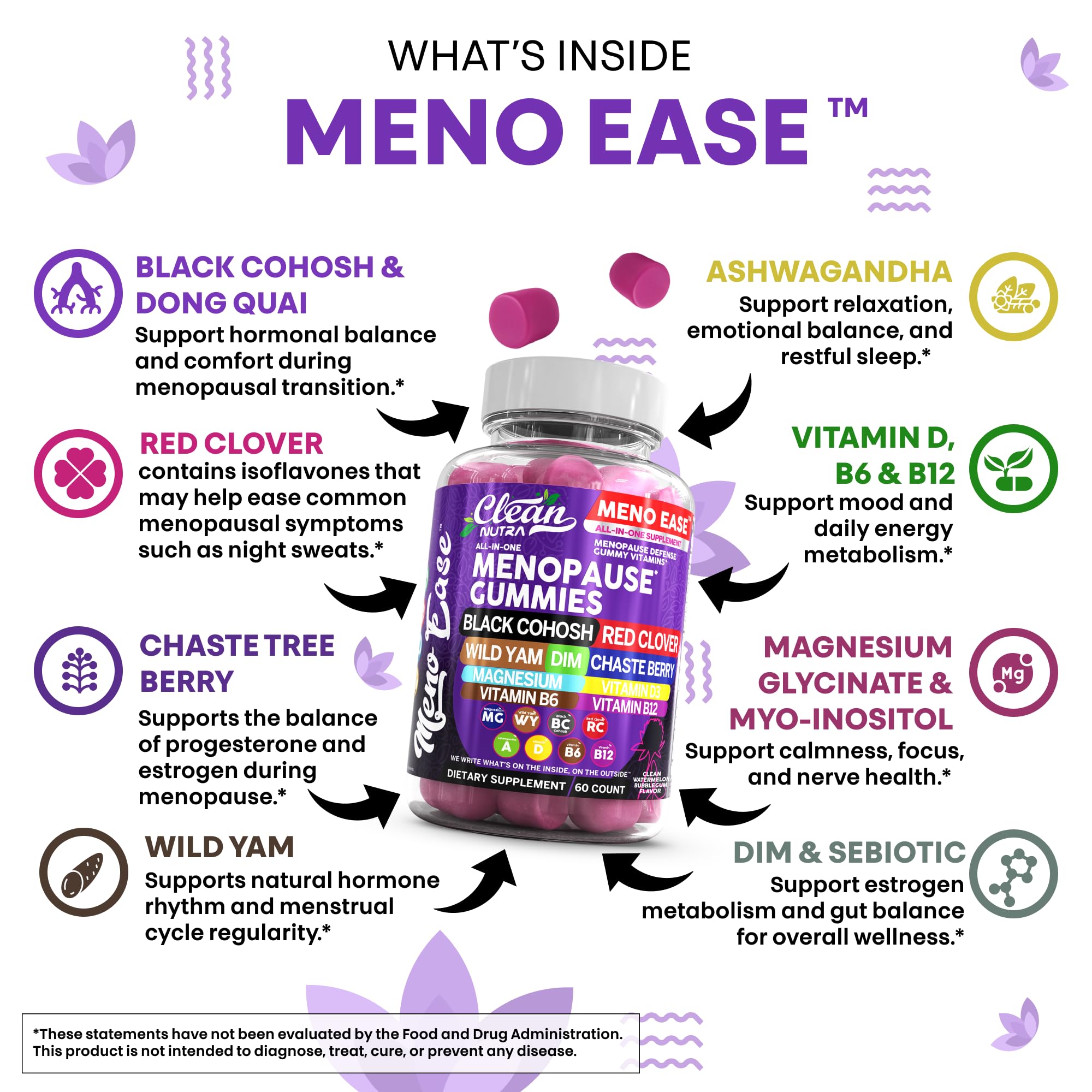 Clean Nutraceuticals etiqueta con información nutricional y lista de ingredientes clara