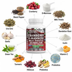 Clean Nutraceuticals etiqueta con lista de ingredientes y dosis claras