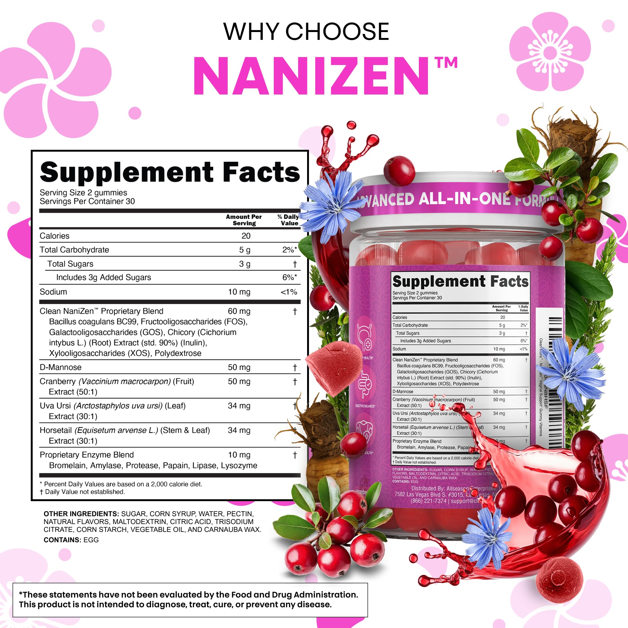 Clean Nutraceuticals etiqueta con ingredientes clave y transparencia