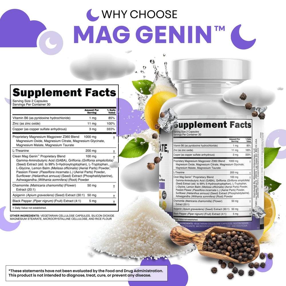 Detalle de la etiqueta Clean Nutraceuticals, lista de ingredientes y potencias