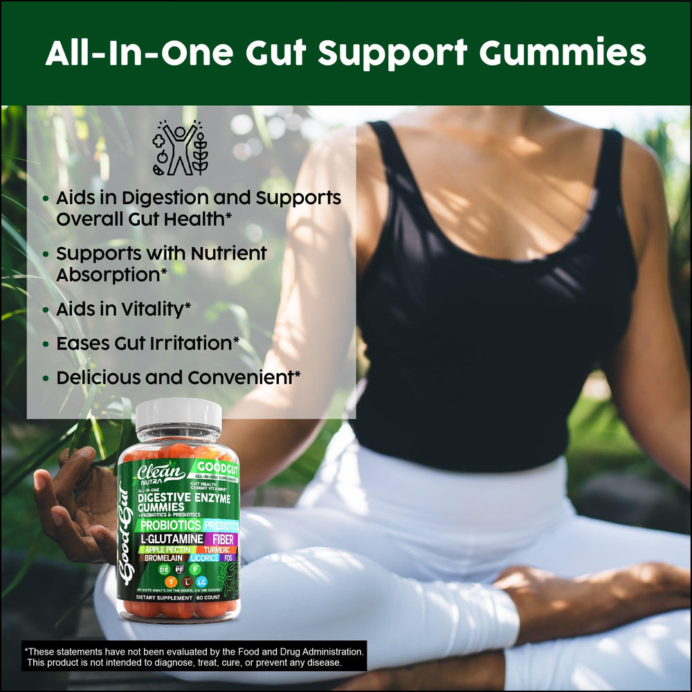 Etiqueta de Clean Nutraceuticals con lista de ingredientes clave y beneficios visibles