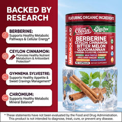 Clean Nutraceuticals etiqueta mostrando ingredientes clave para confianza