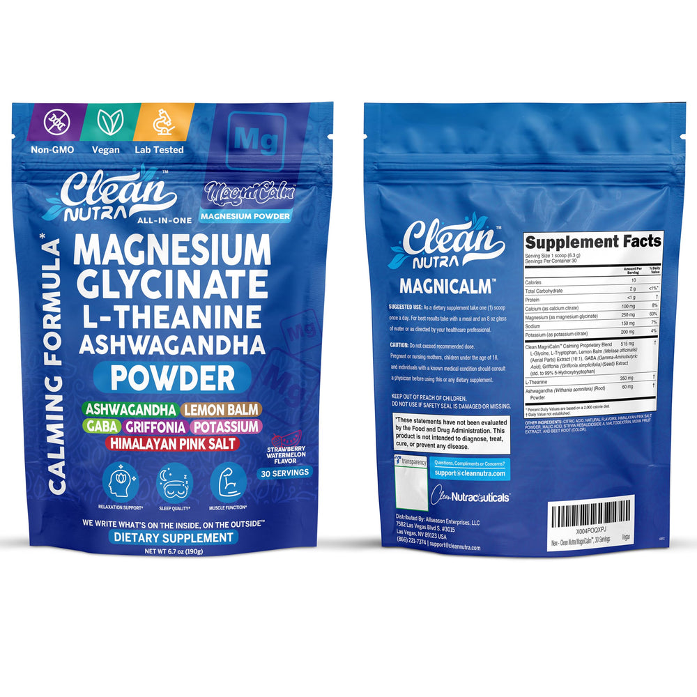 Clean Nutraceuticals etiqueta con lista de ingredientes transparentes