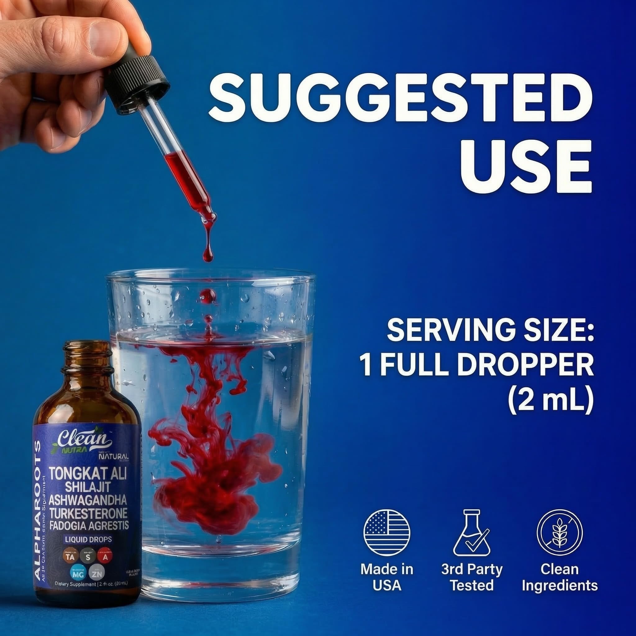 Clean Nutraceuticals etiqueta legible con listado de ingredientes y minerales