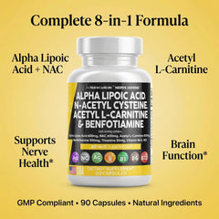 Clean Nutraceuticals etiqueta destacando vitaminas B1 B6 B12 como complemento