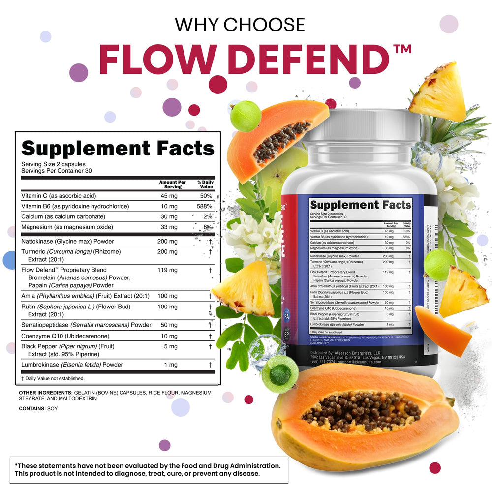 Clean Nutraceuticals ingredientes principales dispuestos: nattokinase y serrapeptase