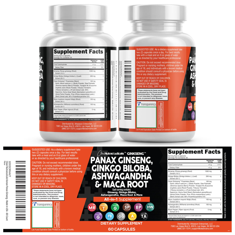 Clean Nutraceuticals frasco abierto mostrando contenido listo para consumo